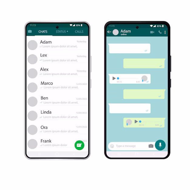 تجربه کاربری UI/UX تلگرام و واتساپ