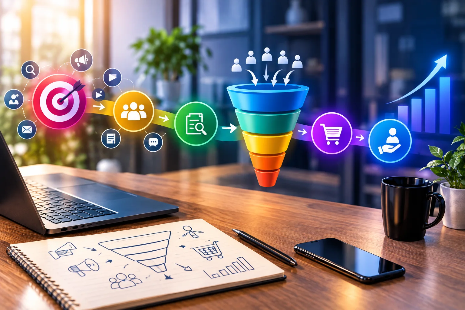 بررسی مسیر جذب مشتری و فرآیند فروش در دیجیتال مارکتینگ