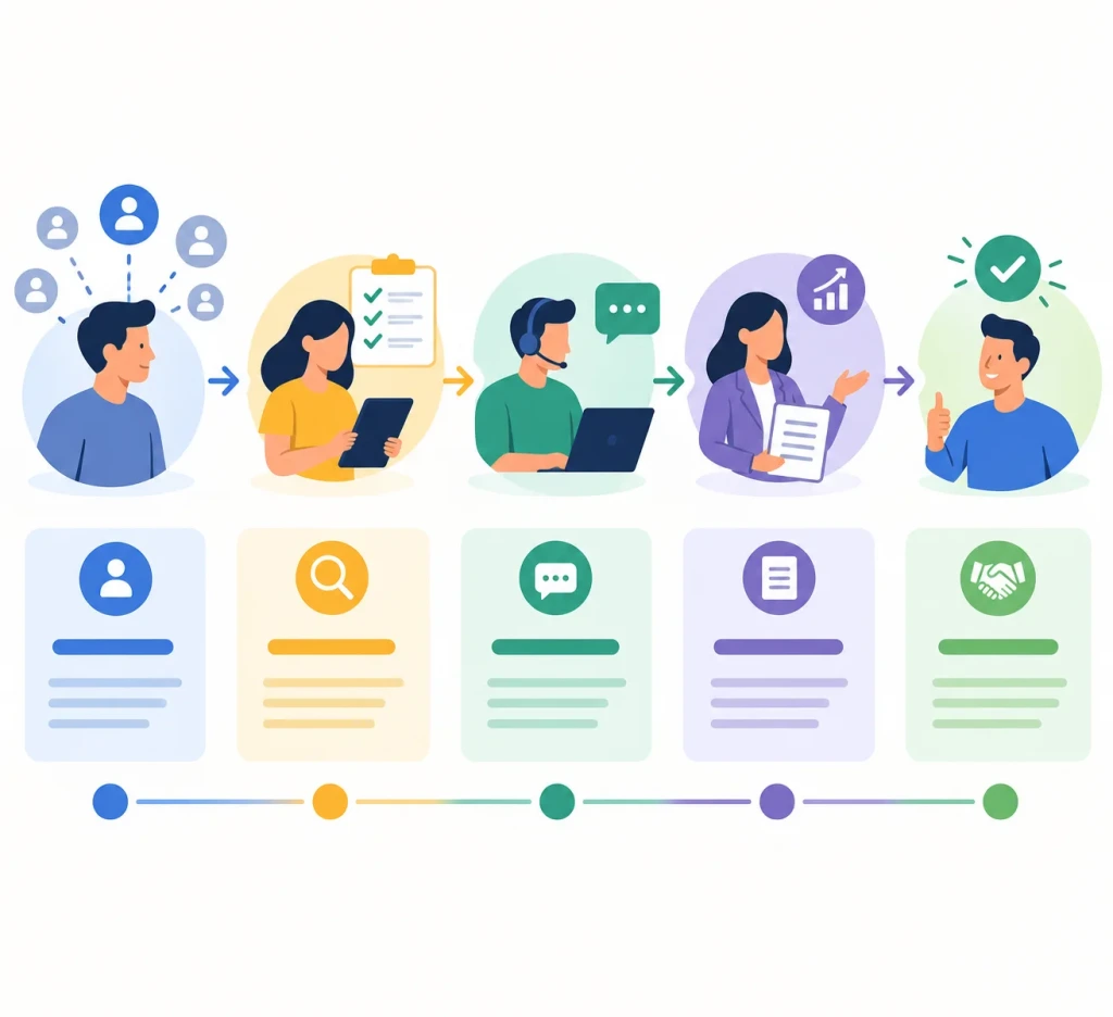 فرآیند فروش چگونه یک لید را به مشتری تبدیل می‌کند؟