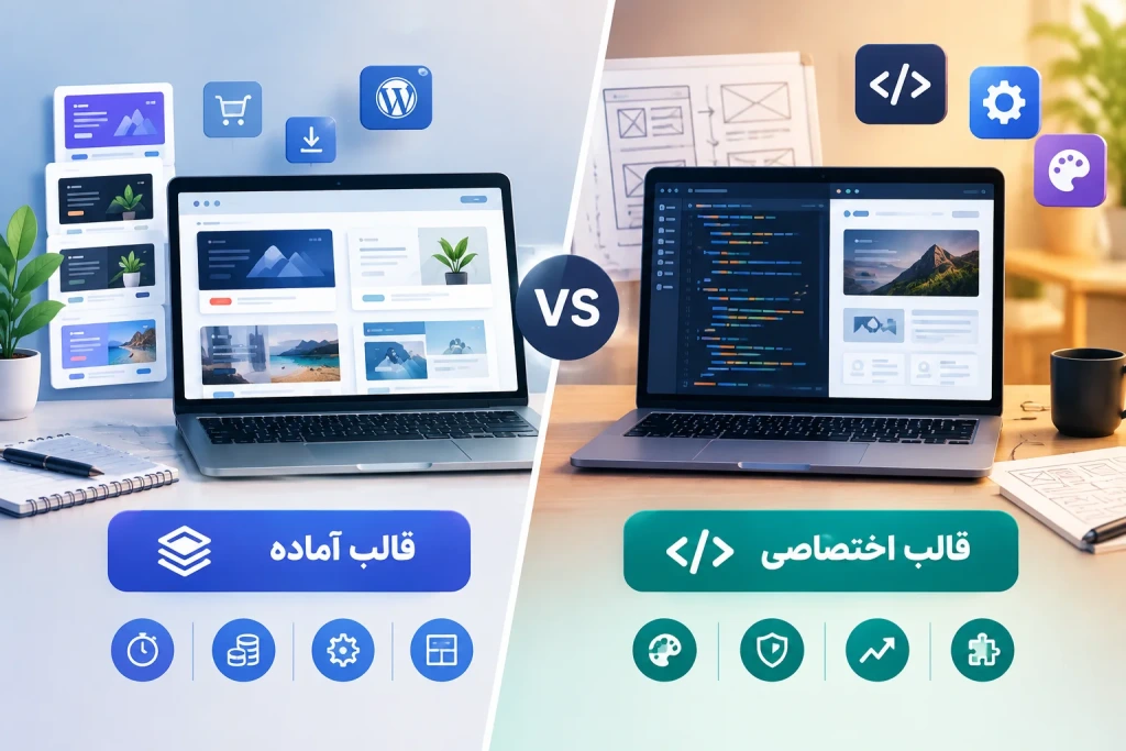 قالب آماده و قالب اختصاصی چه تفاوتی با یکدیگر دارند؟