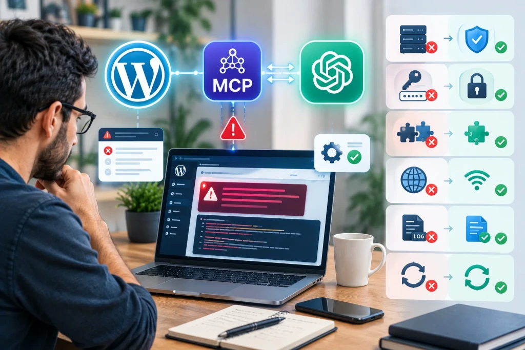 مشکلات رایج اتصال MCP به وردپرس چیست و چگونه آنها را رفع کنیم؟