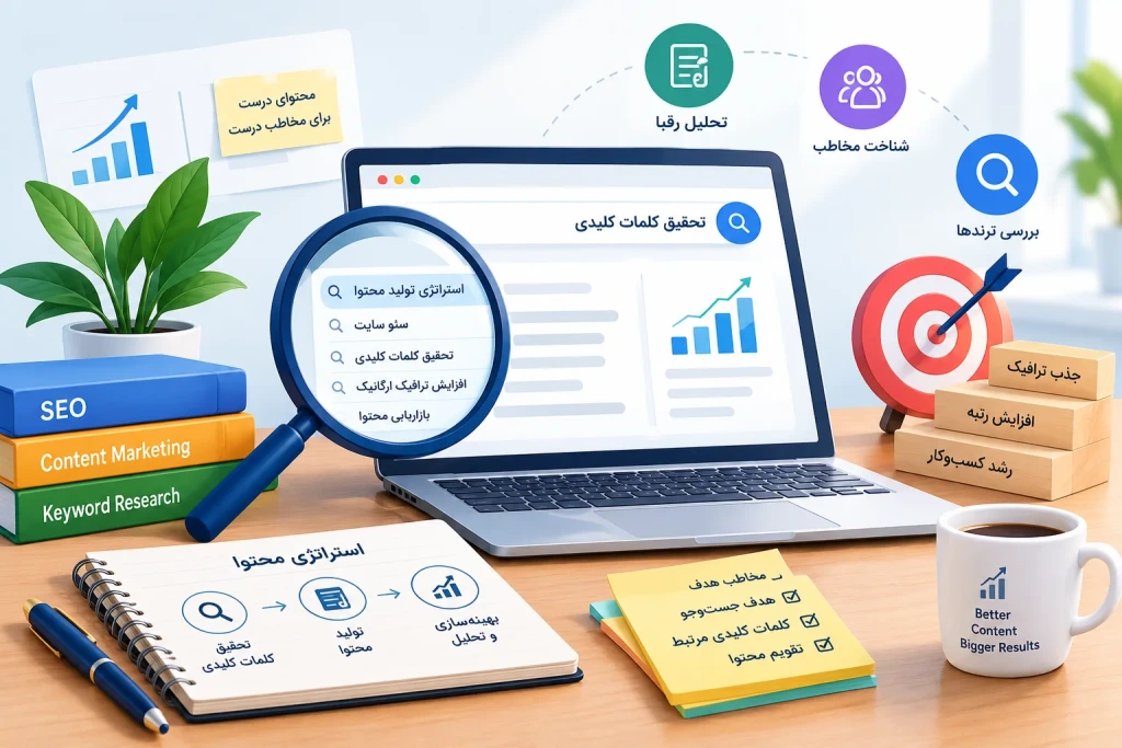 چگونه با تحقیق کلمات کلیدی یک استراتژی محتوایی هدفمند تدوین کنیم؟