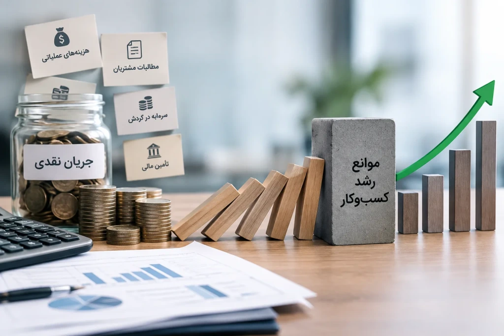 چگونه مشکلات مالی و جریان نقدی به موانع رشد کسب و کار تبدیل میشوند؟