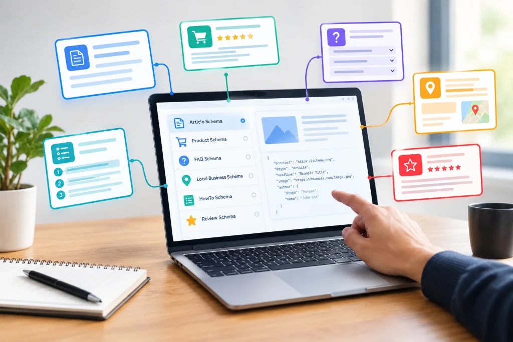 چگونه نوع مناسب Schema را برای هر صفحه انتخاب کنیم؟