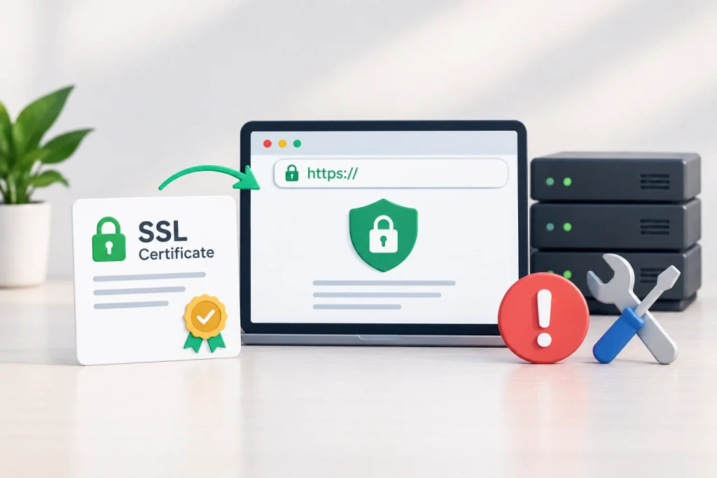 چگونه گواهینامه SSL را نصب و خطاهای آن را برطرف کنیم؟