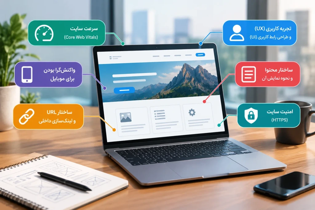 کدام بخشهای طراحی سایت بیشترین تأثیر را بر سئو دارند؟